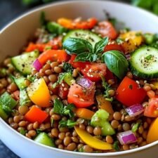 Salade de lentilles aux légumes-image